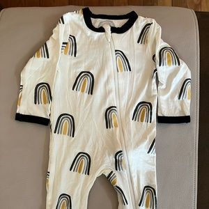 Kyte BABY Metallic Rainbow romper NWOT
